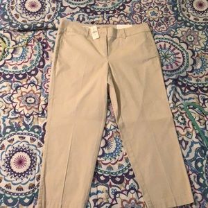 Cropped Khaki Pants
